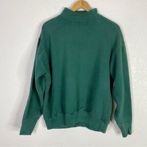 Vintage Gap Green World Classic Graphic Print Pullover Sweatshirt
